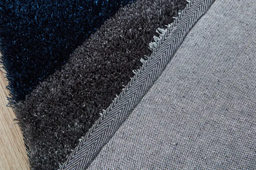 Blue and Gray Shag Hand Tufted Area Rug Photo 9