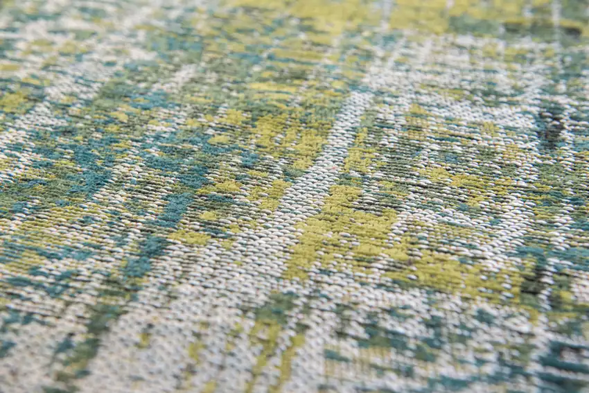 Blue and Green Abstract Non Skid Area Rug Photo 8