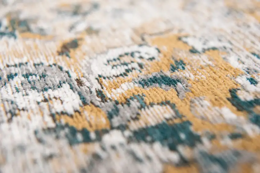 Blue and Green Abstract Non Skid Area Rug Photo 4