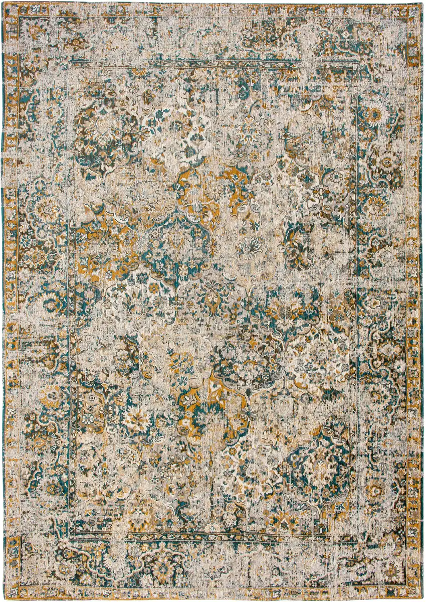 Blue and Green Abstract Non Skid Area Rug Photo 2