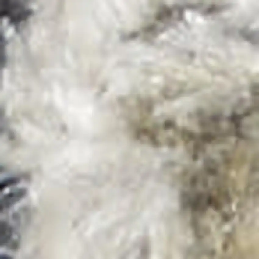 Blue and Green Geometric Power Loom Washable Area Rug Photo 2