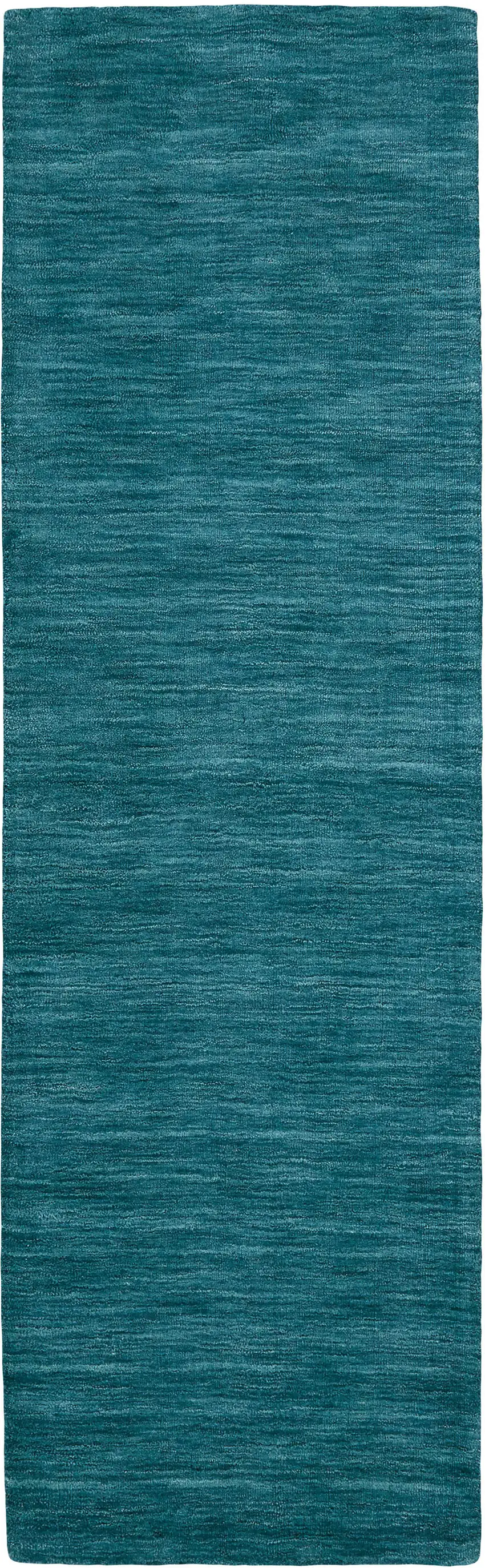 Blue and Green Hand Woven Runner Rug Photo 2