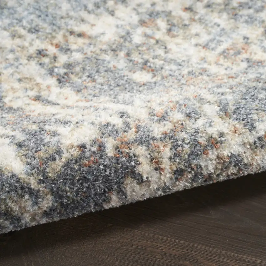 Gray And Ivory Moroccan Washable Area Rug Photo 9