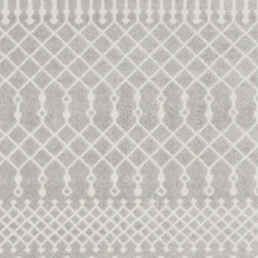 Blue and Ivory Abstract Power Loom Washable Area Rug Photo 4
