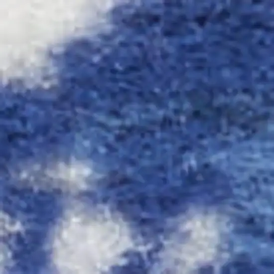 Blue And Ivory Abstract Distressed Area Rug Photo 1