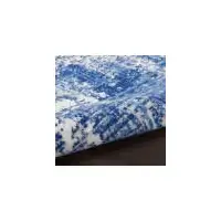 Photo of Blue and Ivory Abstract Splash Area Rug