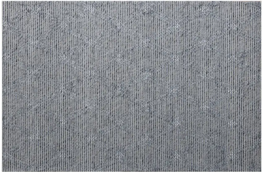 Blue and Ivory Geometric Hand Woven Non Skid Area Rug Photo 2