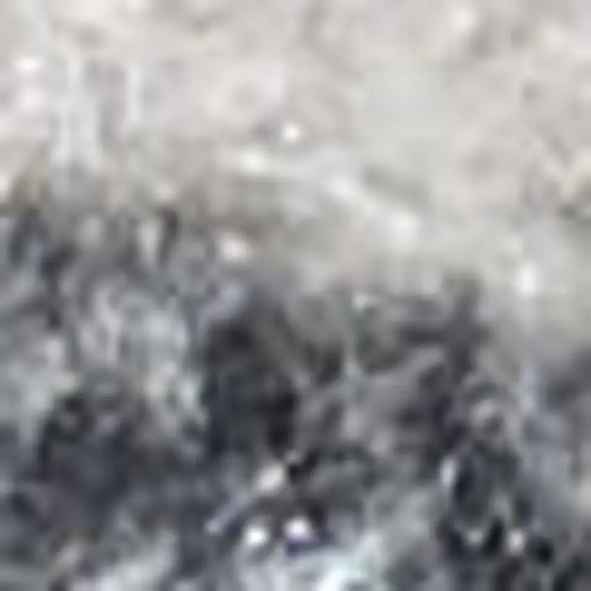 Blue and Ivory Geometric Power Loom Washable Area Rug Photo 2