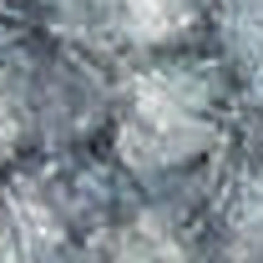 Blue and Ivory Geometric Power Loom Washable Area Rug Photo 2