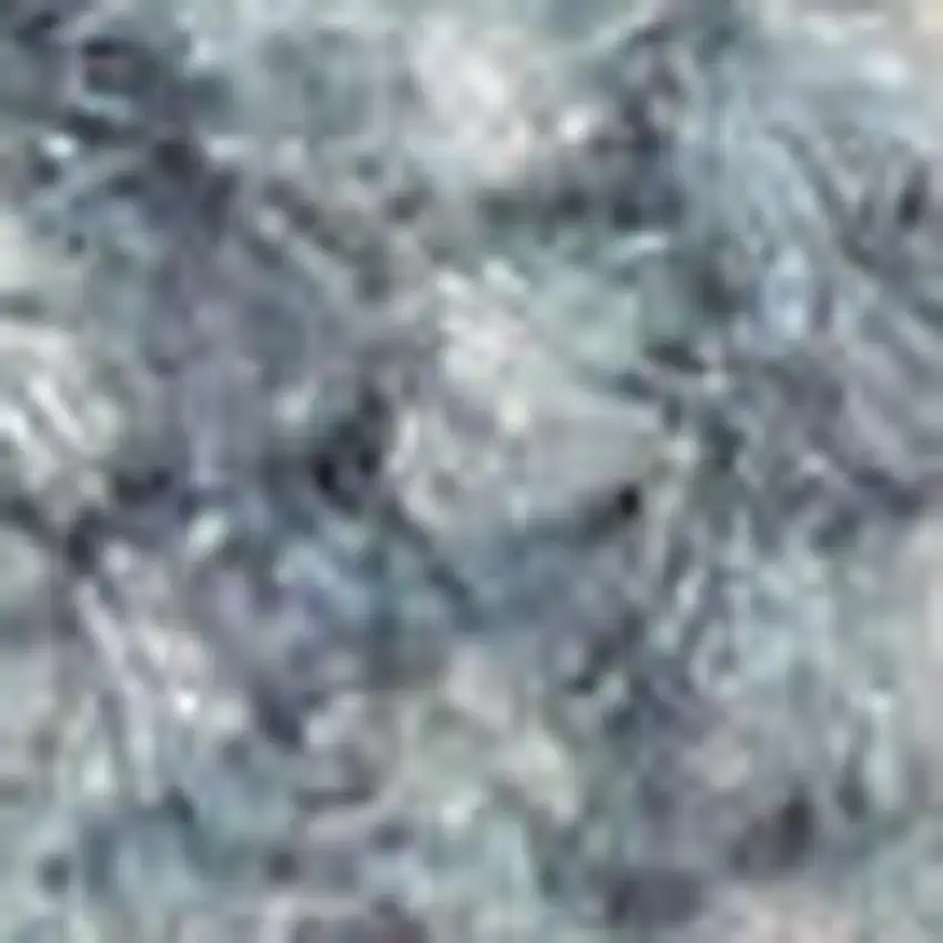 Blue and Ivory Geometric Power Loom Washable Area Rug Photo 3