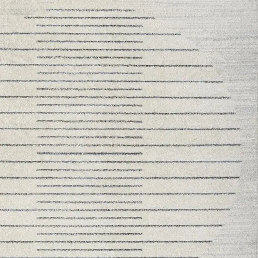 Blue and Ivory Geometric Power Loom Washable Area Rug Photo 5