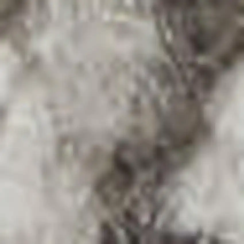 Blue and Ivory Medallion Power Loom Distressed Area Rug Photo 1