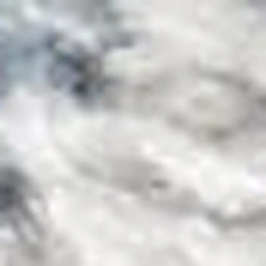 Blue and Ivory Moroccan Power Loom Washable Area Rug Photo 2