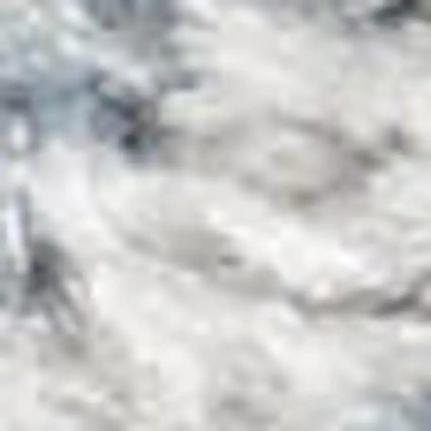 Blue and Ivory Moroccan Power Loom Washable Area Rug Photo 3