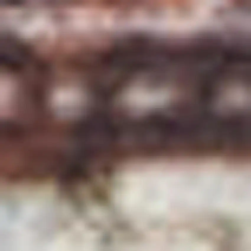 Blue and Ivory Oriental Distressed Non Skid Area Rug Photo 1