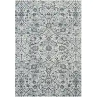 Photo of Blue and Ivory Oriental Power Loom Area Rug
