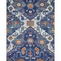 Photo of Blue and Ivory Persian Patterns Area Rug