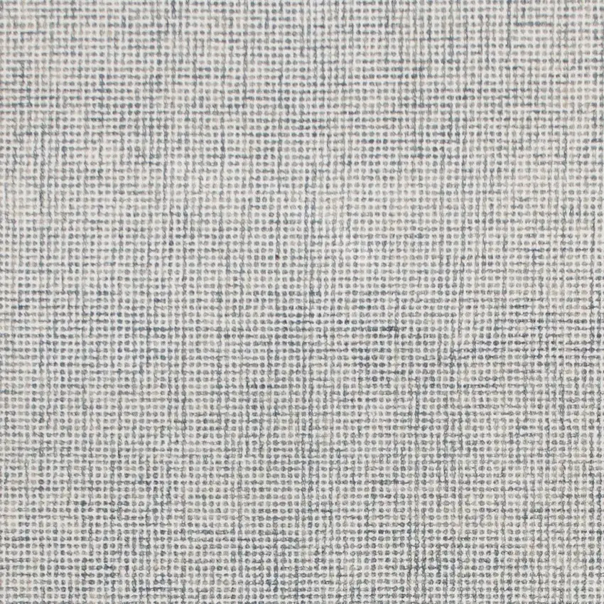 Blue and Ivory Wool Abstract Hand Tufted Area Rug Photo 4
