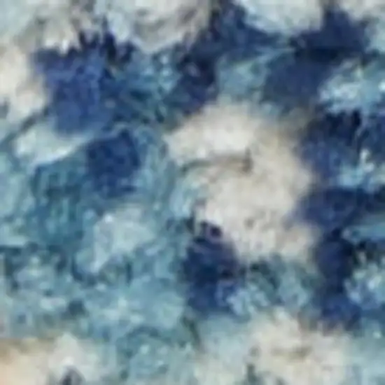 Blue And Orange Geometric Area Rug Photo 3