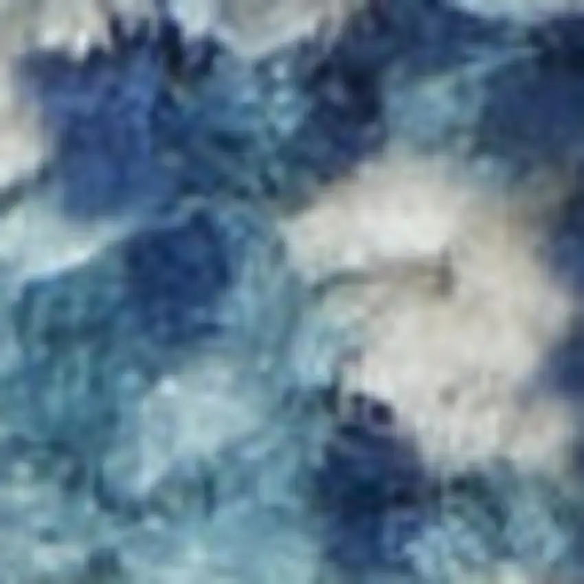 Blue And Orange Geometric Area Rug Photo 1