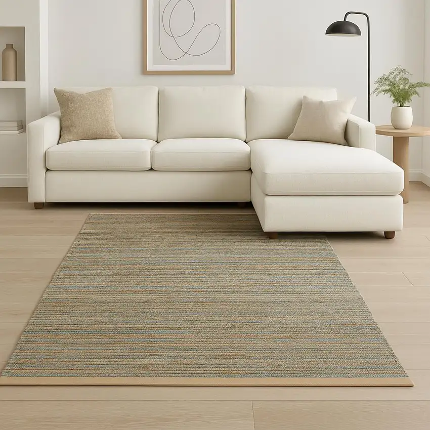 Natural Jute Hand Woven Area Rug Photo 1