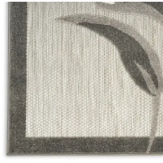 Beige Floral Indoor Outdoor Area Rug Photo 6