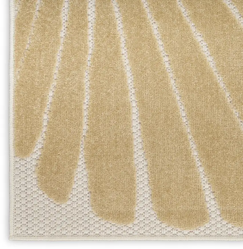 Ivory Orange and Blue Indoor Outdoor Area Rug Photo 5