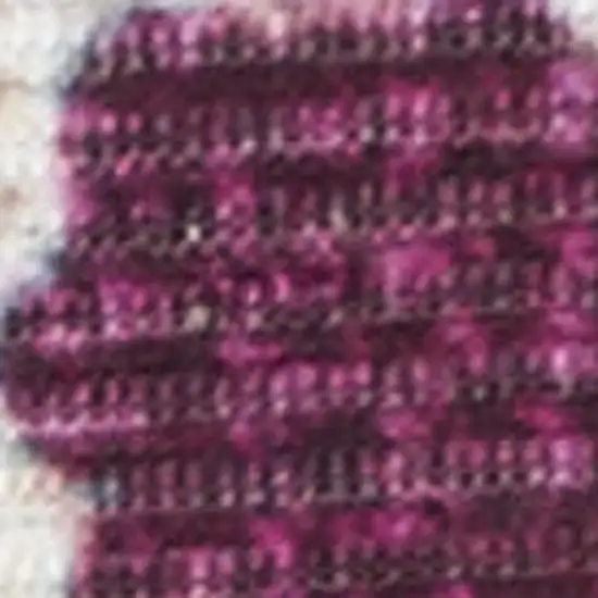 Blue and Pink Floral Power Loom Non Skid Area Rug Photo 1