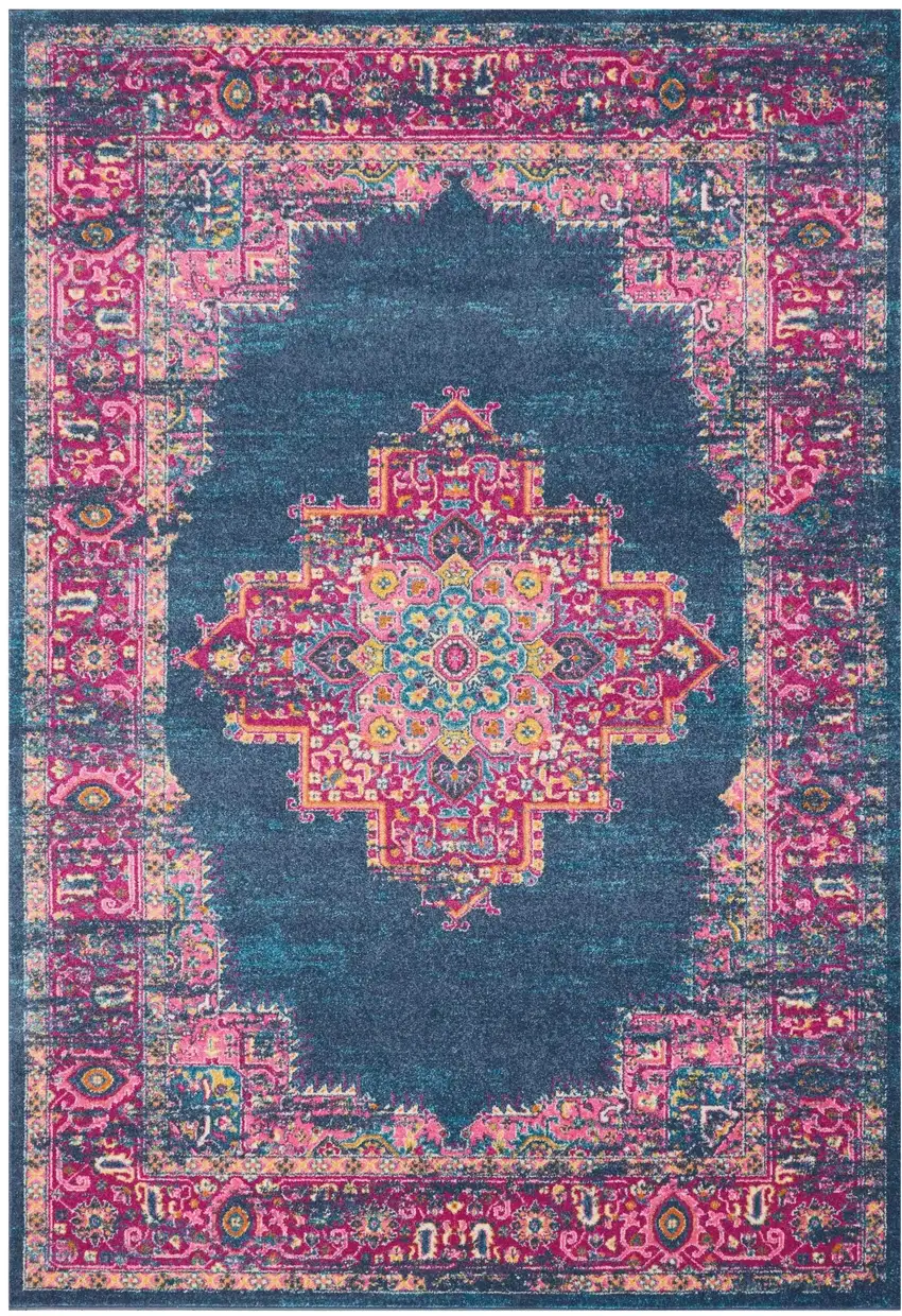 Blue Power Loom Area Rug Photo 2