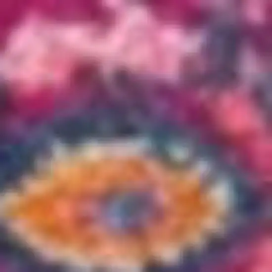 Blue And Pink Medallion Distressed Area Rug Photo 3