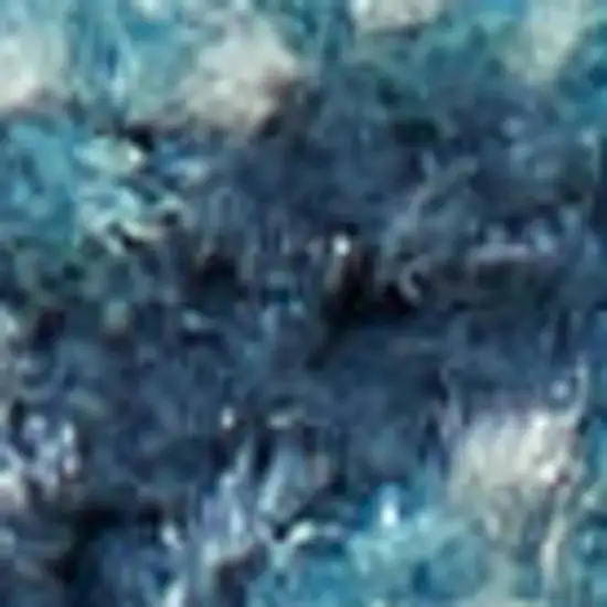 Blue And Ivory Medallion Distressed Area Rug Photo 1