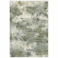 Photo of Blue and Sage Distressed Waves Indoor Area Rug
