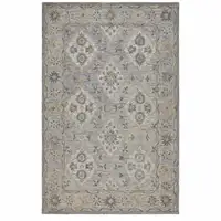 Photo of Blue and Tan Traditional Area Rug