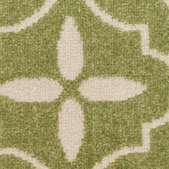 12' Blue And Yellow Floral Runner Rug Photo 5