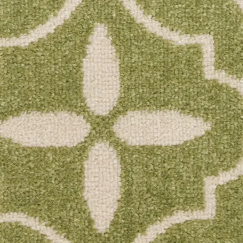 12' Blue And Yellow Floral Runner Rug Photo 5