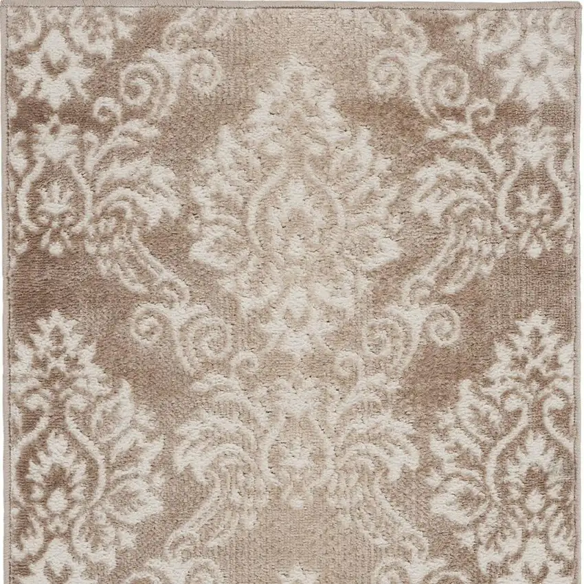 Blue and Yellow Oriental Power Loom Area Rug Photo 1