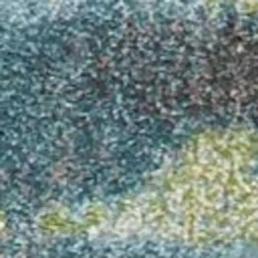 Blue And Green Abstract Area Rug Photo 6