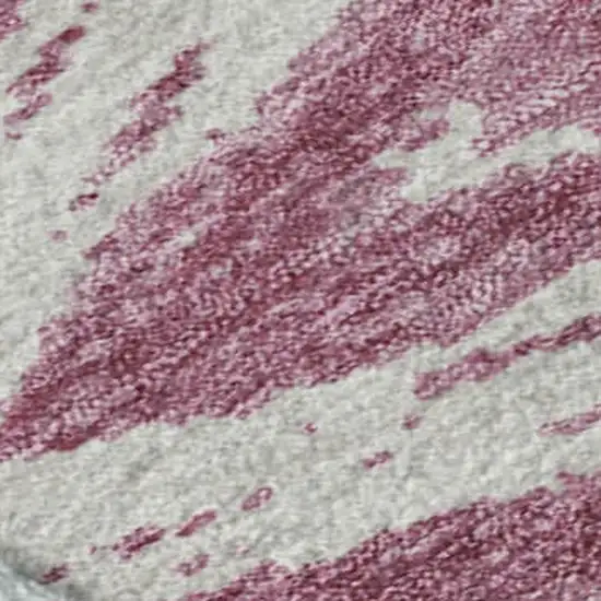 Blush And Beige Abstract Washable Area Rug With UV Protection Photo 9