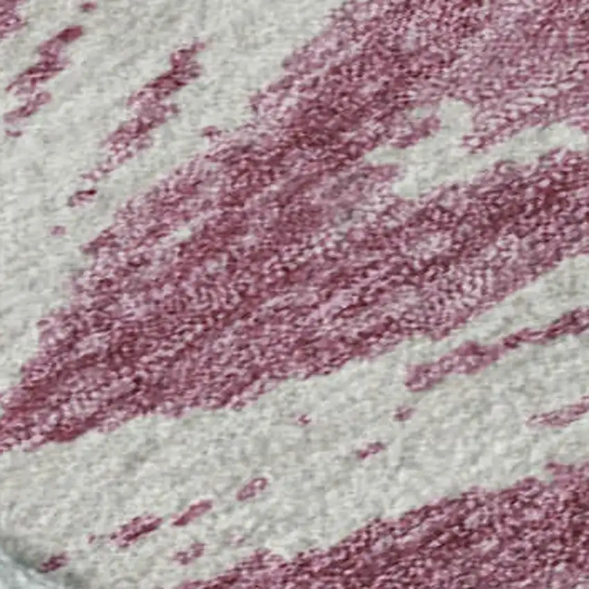 Blush And Beige Abstract Washable Area Rug With UV Protection Photo 9