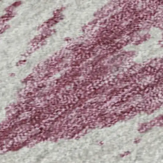 Blush And Beige Abstract Washable Area Rug With UV Protection Photo 8