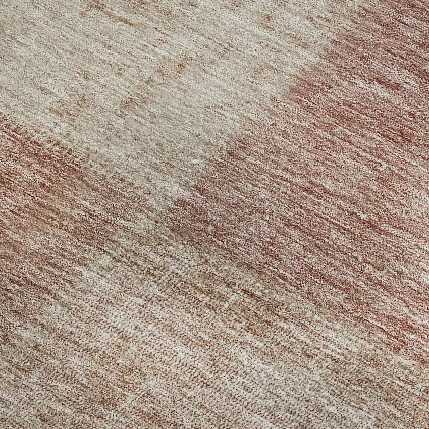 Blush And Beige Patchwork Washable Area Rug With UV Protection Photo 8