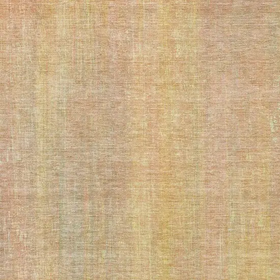 Blush And Gold Striped Washable Area Rug With UV Protection Photo 8