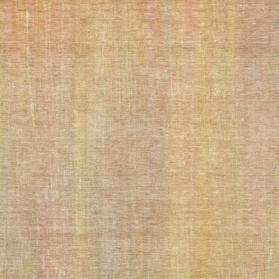 Blush And Gold Striped Washable Area Rug With UV Protection Photo 3