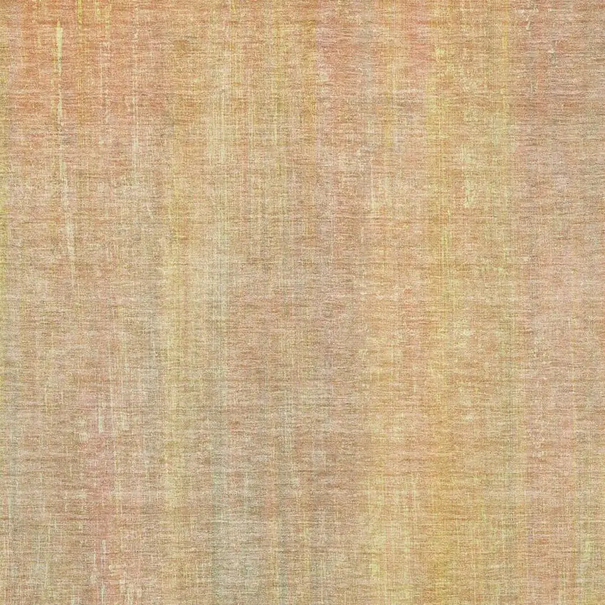 Blush And Gold Striped Washable Area Rug With UV Protection Photo 3