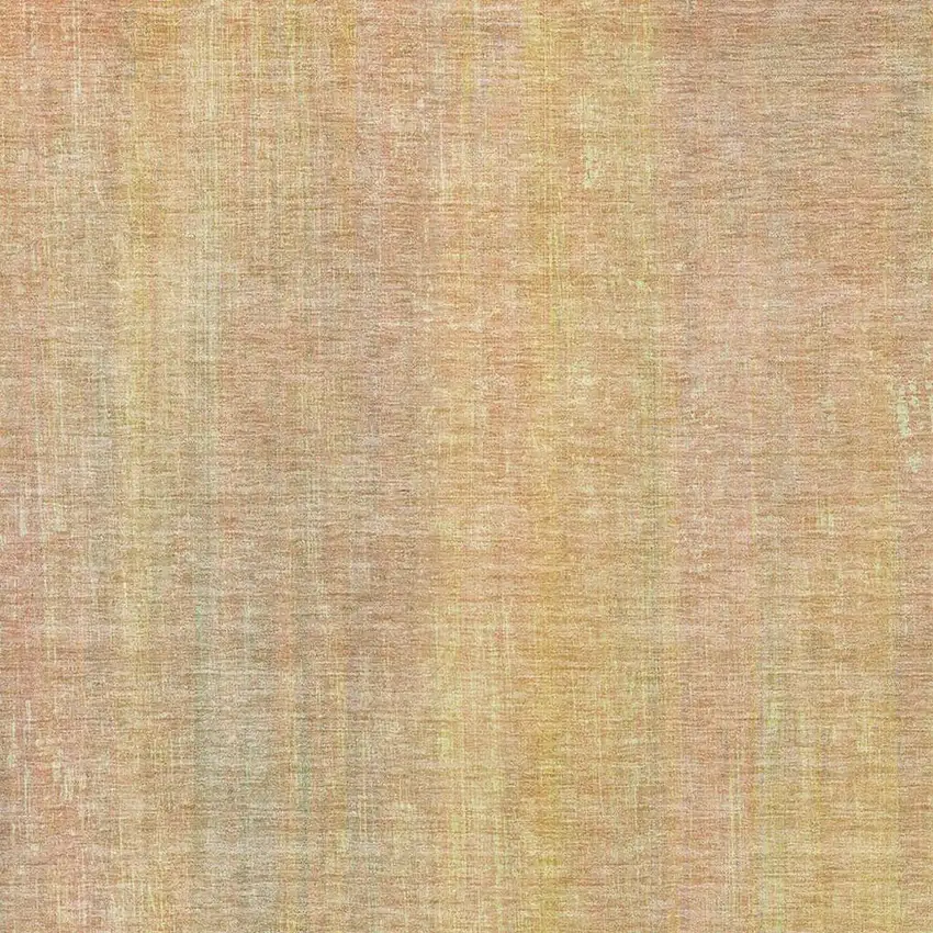 Blush And Gold Striped Washable Area Rug With UV Protection Photo 7