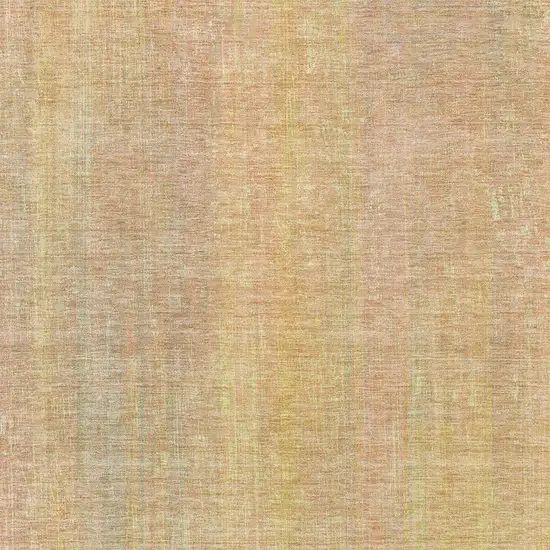 Blush And Gold Striped Washable Area Rug With UV Protection Photo 3