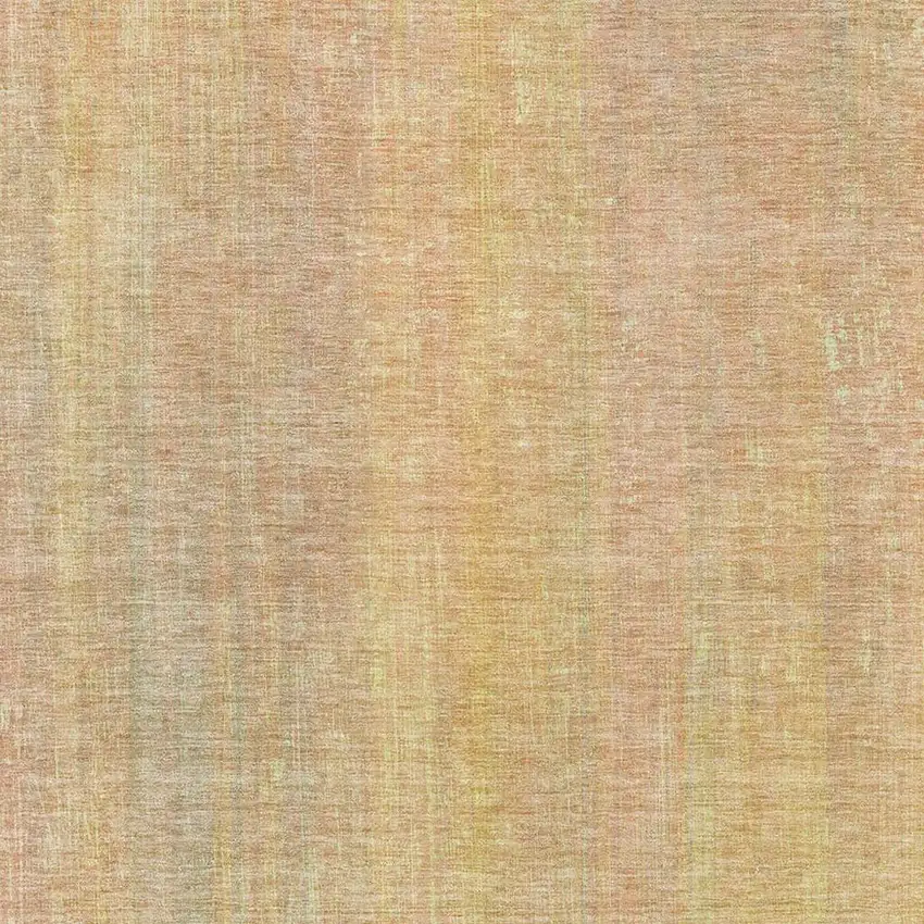 Blush And Gold Striped Washable Area Rug With UV Protection Photo 3