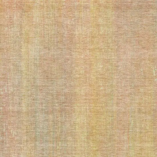 Blush And Gold Striped Washable Area Rug With UV Protection Photo 8