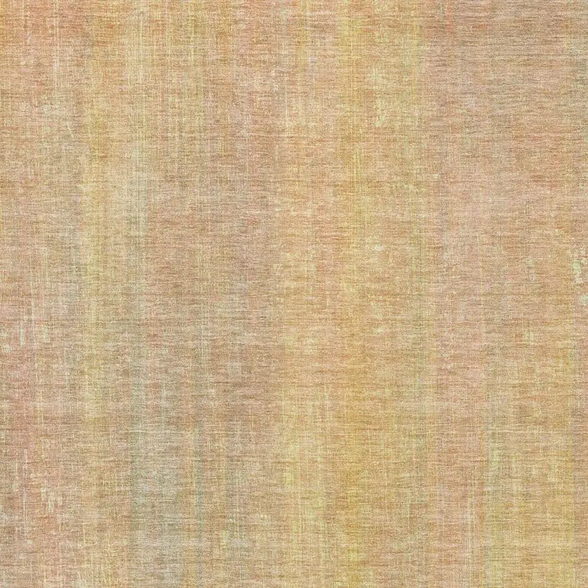 Blush And Gold Striped Washable Area Rug With UV Protection Photo 8