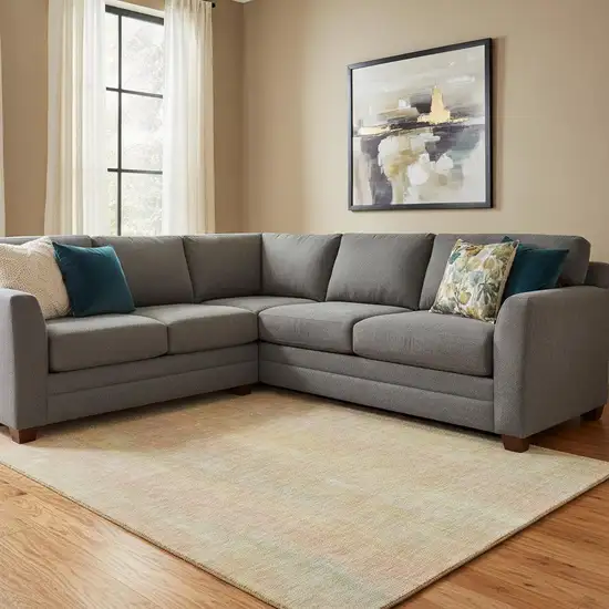 Blush And Gold Striped Washable Area Rug With UV Protection Photo 1